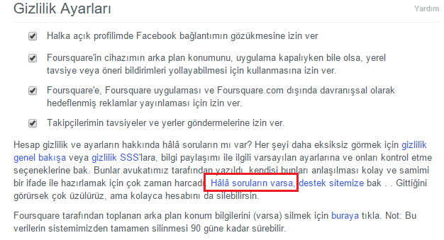 Swarm ve FourSquare Hesabı Nasıl Silinir? Swarm ve FourSquare Hesabı Nasıl Silinir?